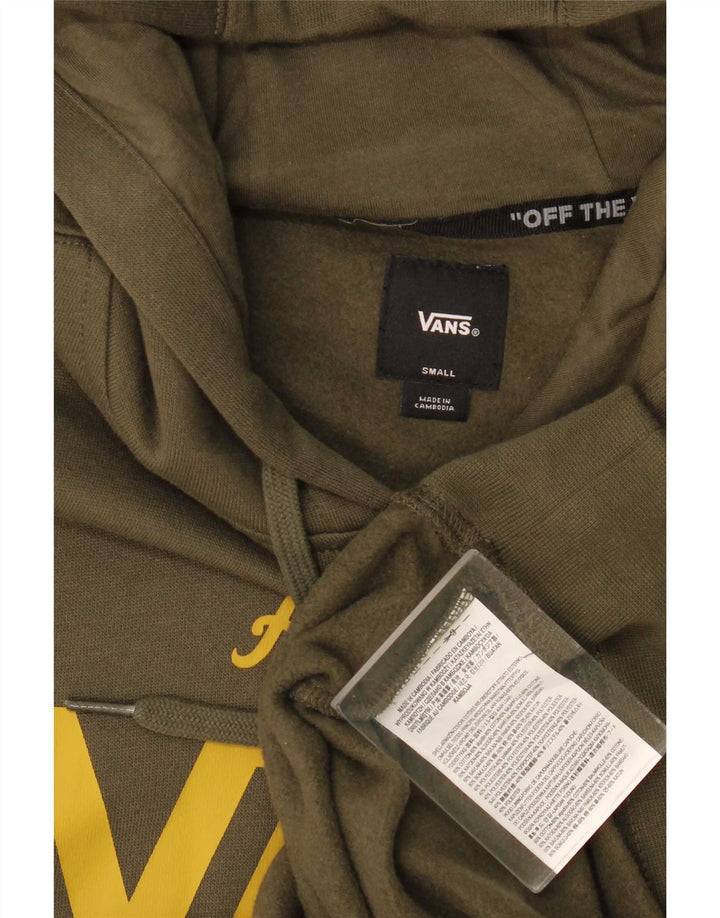 Vans Herren-Kapuzenpullover mit Grafik, Größe S, Khaki, Baumwolle