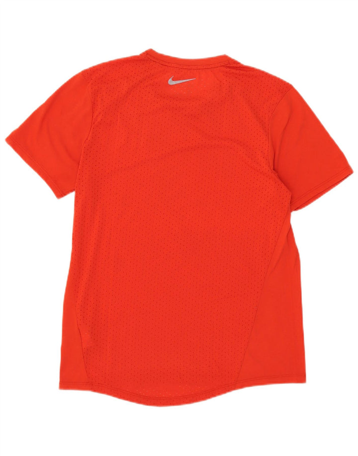 Nike Herren Dri Fit T-Shirt Top Small Rot Polyester