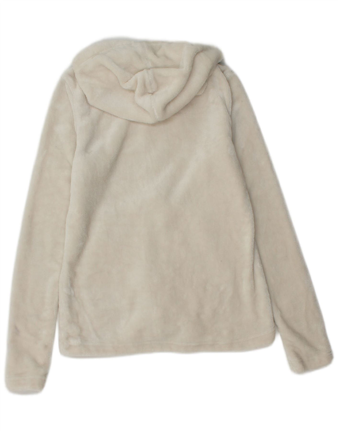 Mountain Warehouse Damen-Fleecejacke mit Kapuze, Gr. 8, gebrochenes Weiß
