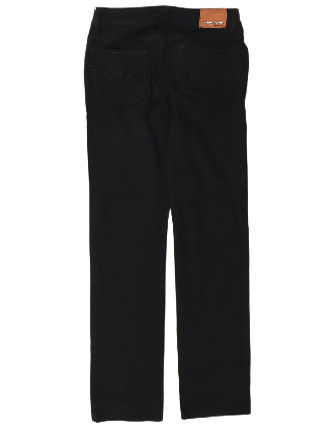 Henry Cottons Damen Straight Jeans W27 L30 Schwarze Baumwolle