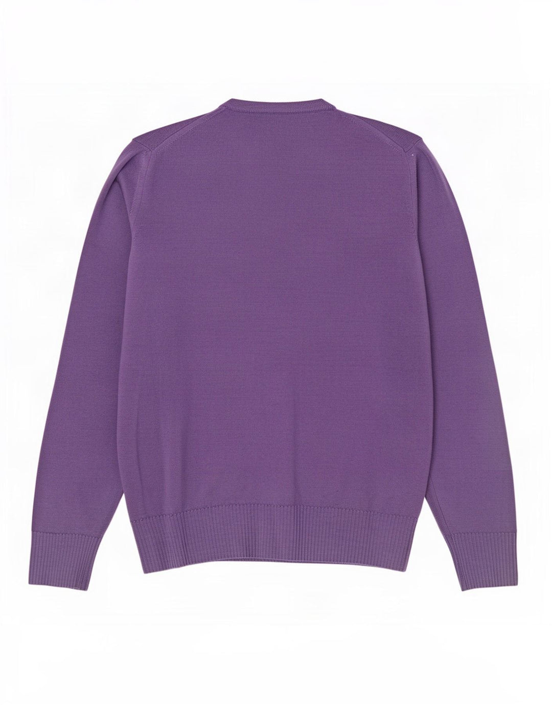 Zara Herren-Pullover mit V-Ausschnitt, groß, violette Wolle