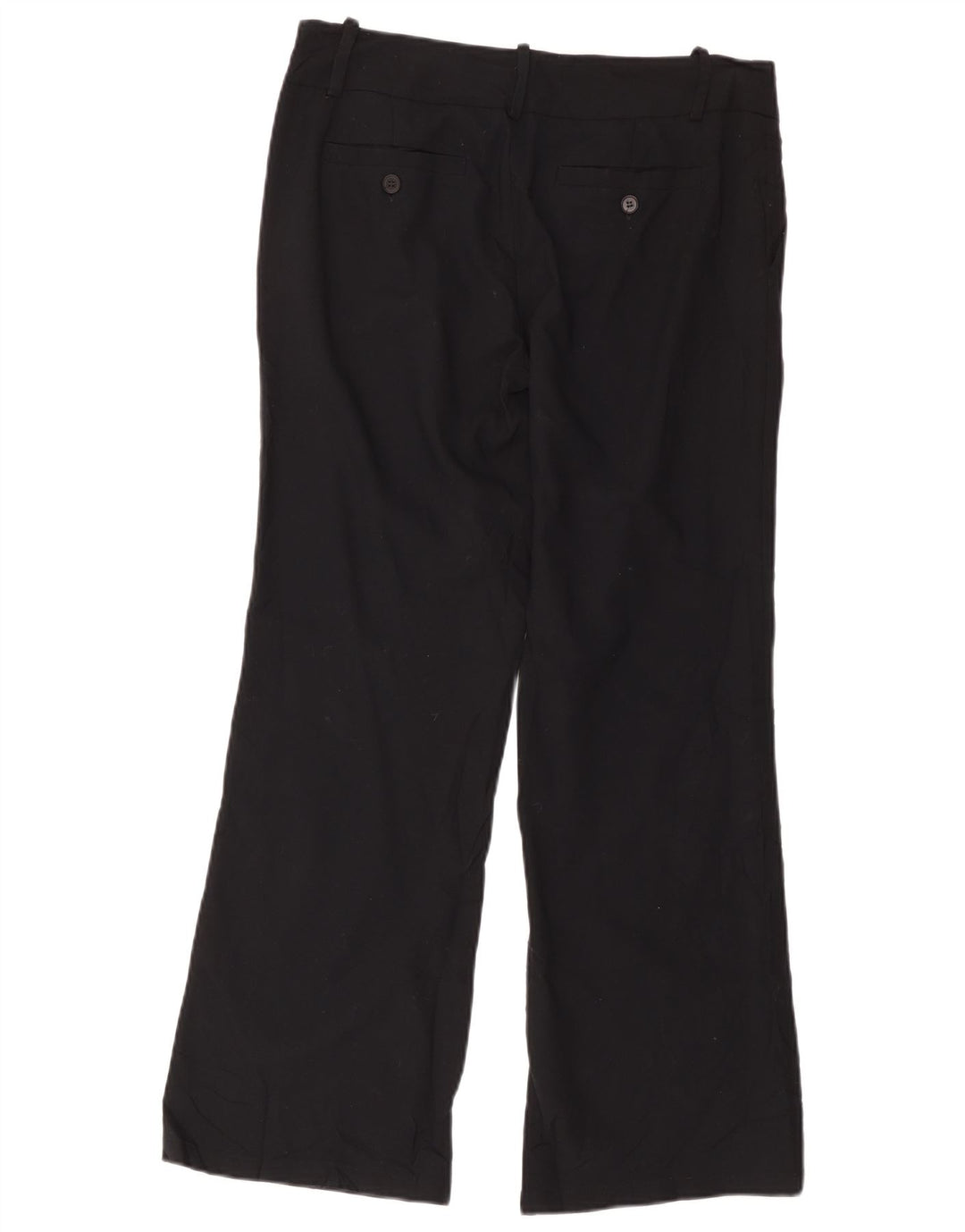 Zara Damen Bootcut Chino Hose EU 40 Medium W30 L28 Schwarz Polyester