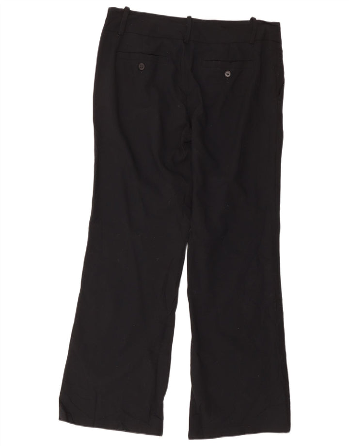 Zara Damen Bootcut Chino Hose EU 40 Medium W30 L28 Schwarz Polyester