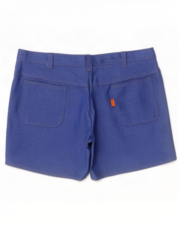 Vintage Herren Chino Shorts IT 52 XL W36 Blau Trevira