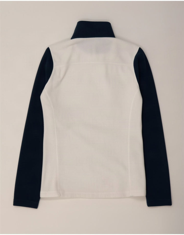Helly Hansen Herren-Fleecepullover mit Reißverschluss am Hals, mittelweißes Farbblock-Polyester