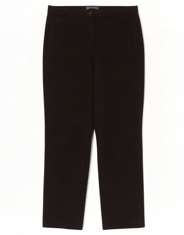 Marks & Spencer Damen Gerade Freizeithose UK 12 Medium W34 L30 Schwarz