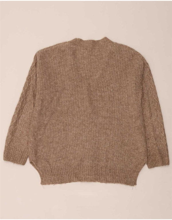 Marks & Spencer Damen-Cardigan-Pullover UK 14 Mittelbeige meliert