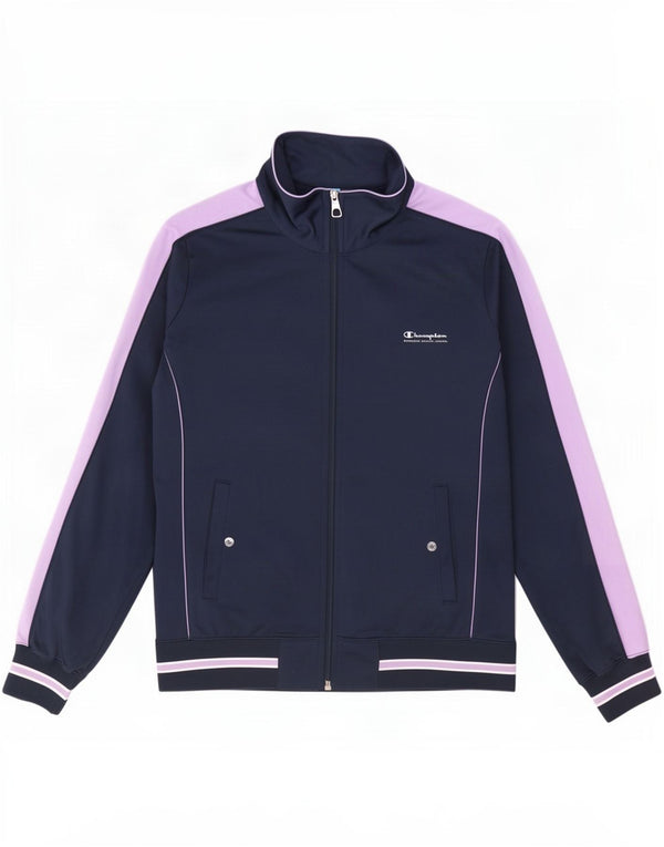 Champion Womens Heritage Fit Trainingsanzug Top Jacke UK 10 Small Navy Blue