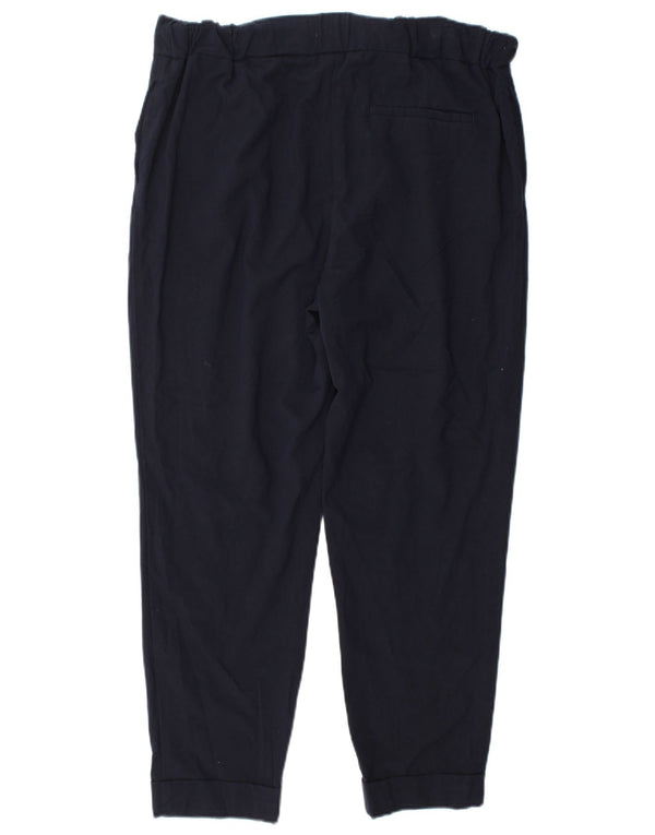 Marks & Spencer Damen Tapered Chinohose UK 16 Large W34 L27 Marineblau