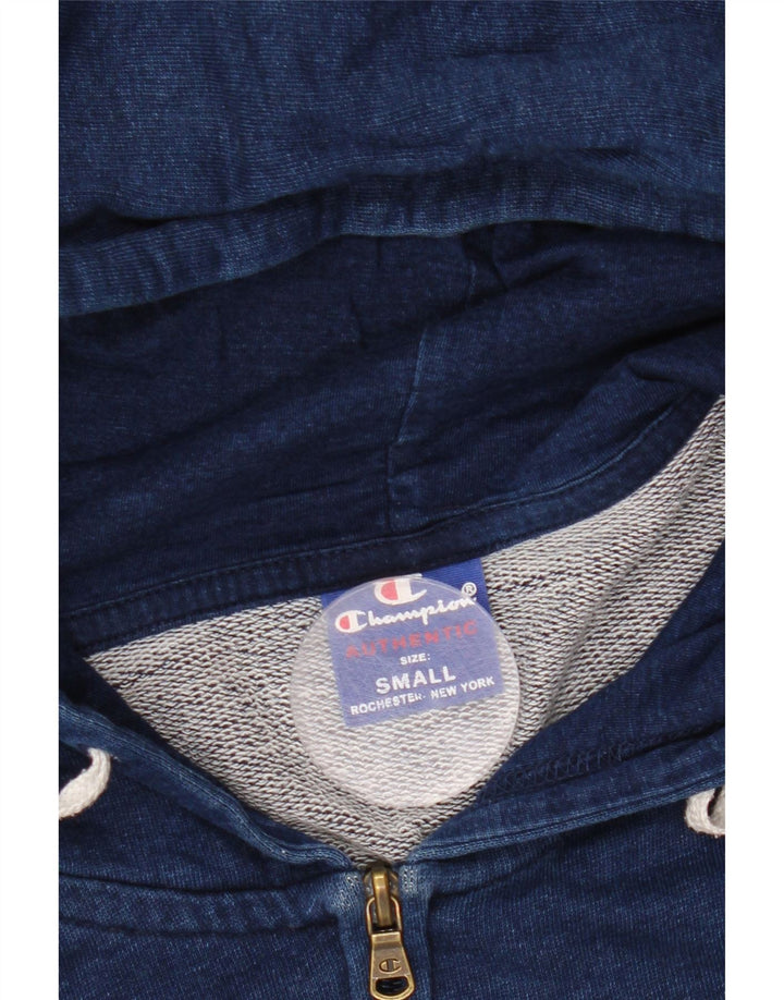 CHAMPION Herren-Kapuzenpullover mit grafischem Reißverschluss, Größe S, Marineblau