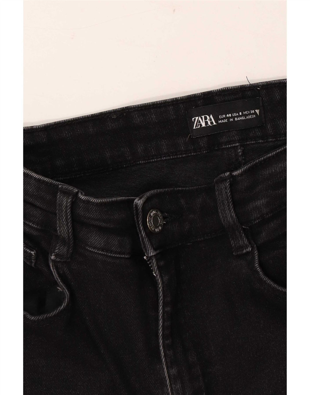 Zara Damen Skinny Jeans EU 40 Medium W30 L26 Schwarz