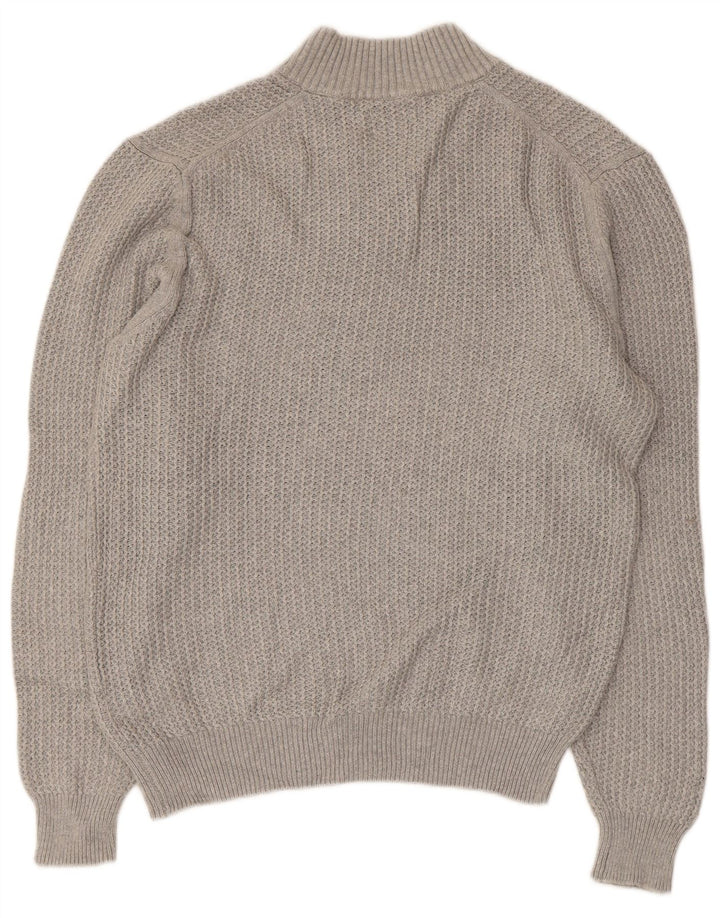 Massimo Dutti Damen-Pullover mit Rollkragen, Gr. 40, Größe L, Grau, Baumwolle