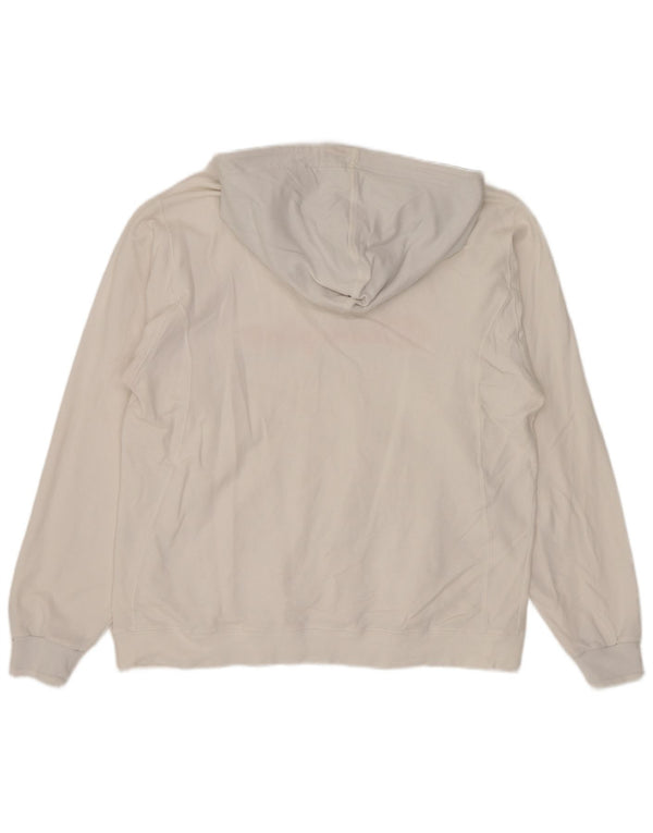 Champion Mens Graphic Hoodie Jumper Small White