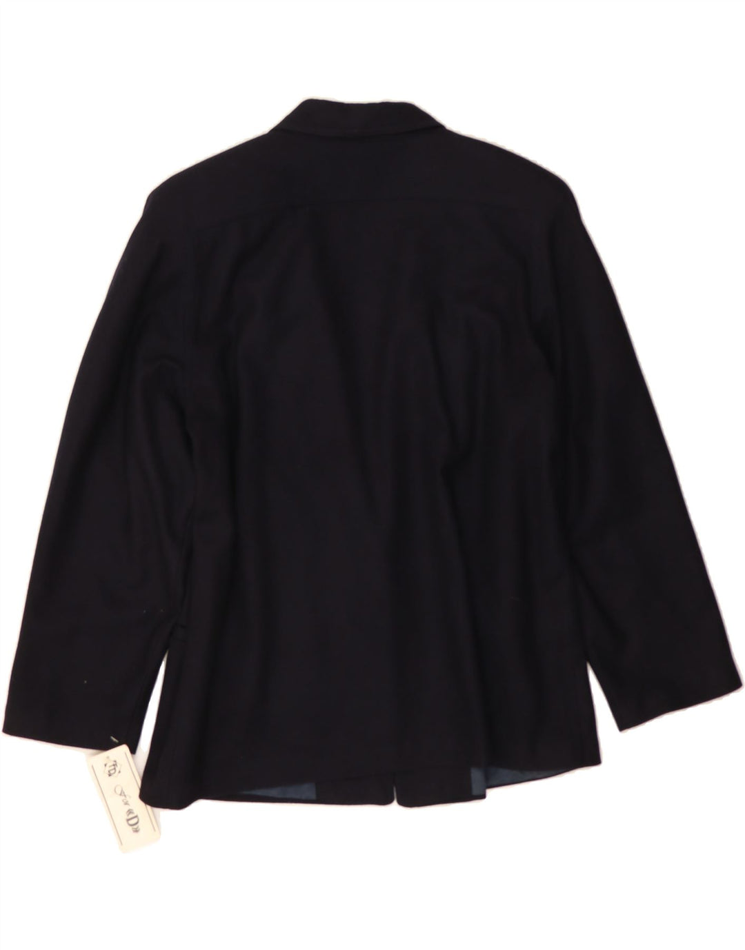 VINTAGE Womens 1 Button Blazer Jacket UK 14 Medium Black Vintage Vintage and Second-Hand Vintage from Messina Hembry 