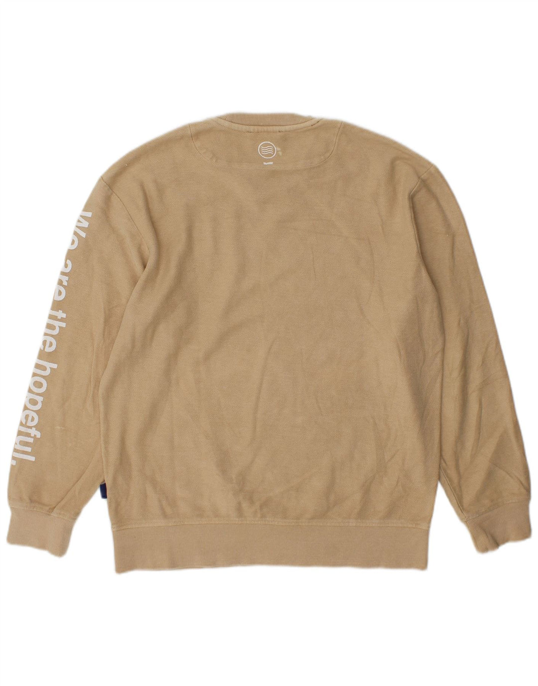 Gas Herren-Sweatshirt mit Grafik, mittelbeige Baumwolle