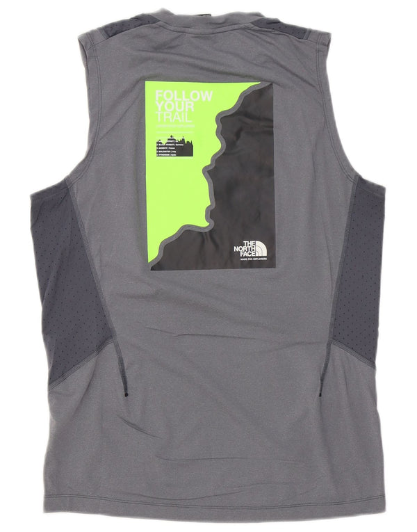 The North Face Herren-Weste mit Grafik, Größe S, Grau, Polyester, Sport