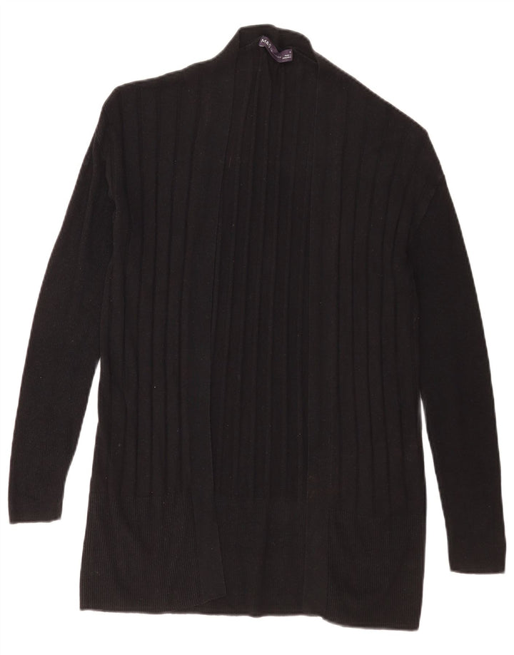 Marks & Spencer Offener Damen-Cardigan-Pullover UK 10 Small Schwarz gestreift