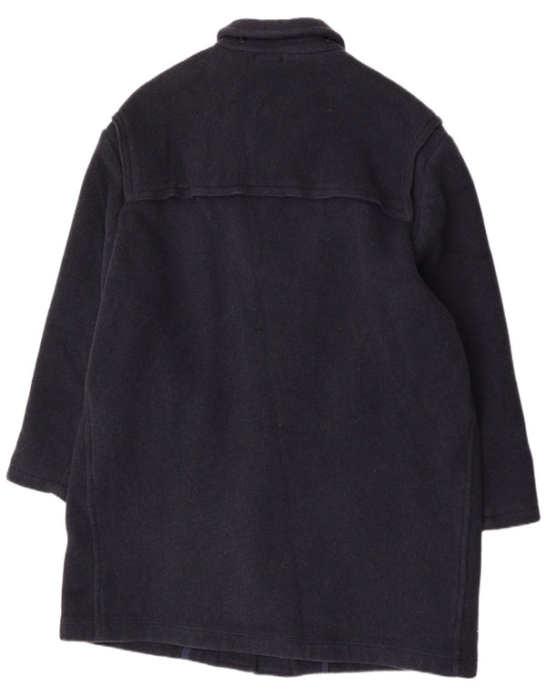 Lebole Herren Loose Fit Dufflecoat UK 42 XL Marineblau