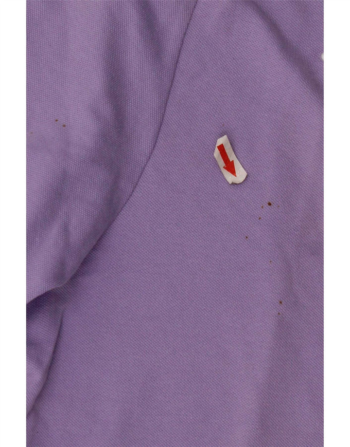 Kappa Herren-Poloshirt aus mittelvioletter Baumwolle