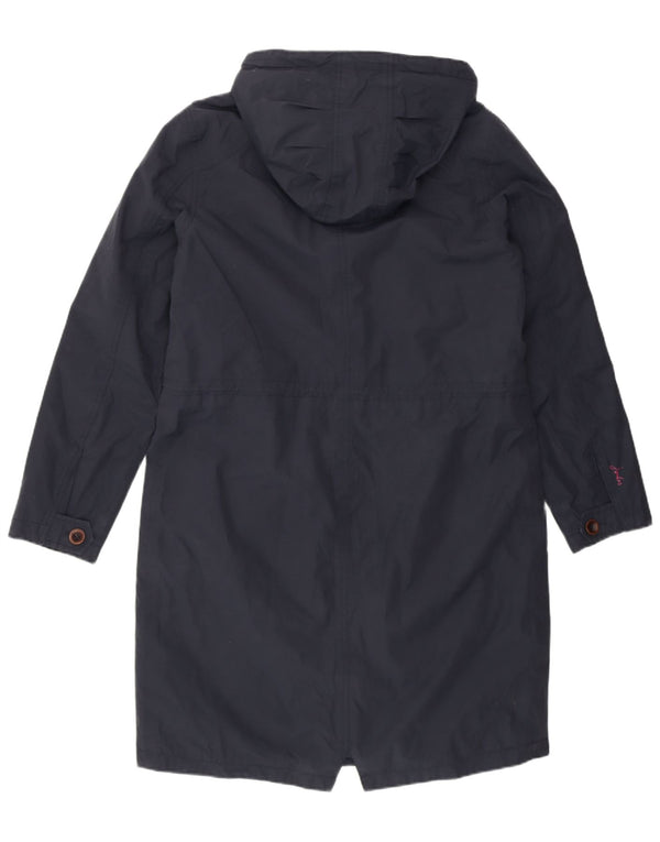 Joules Sherpa-Regenmantel mit Kapuze für Damen, UK 12, mittelmarineblau, Baumwolle