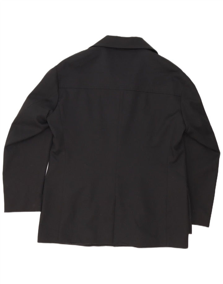 GEORGE MILLER Herren-Blazerjacke mit 4 Knöpfen, UK 42, XL, Schwarz, Polyester