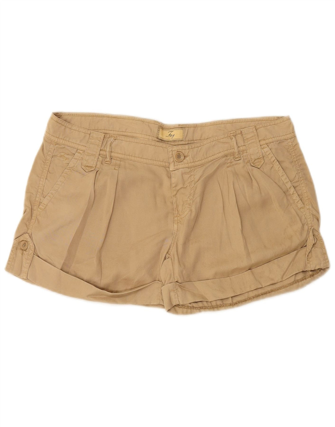 FAY Damen Chinoshorts W29 Medium Beige Lyocell