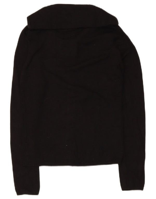 Zara Damen-Cardigan-Pullover UK 12 Medium Black Rayon