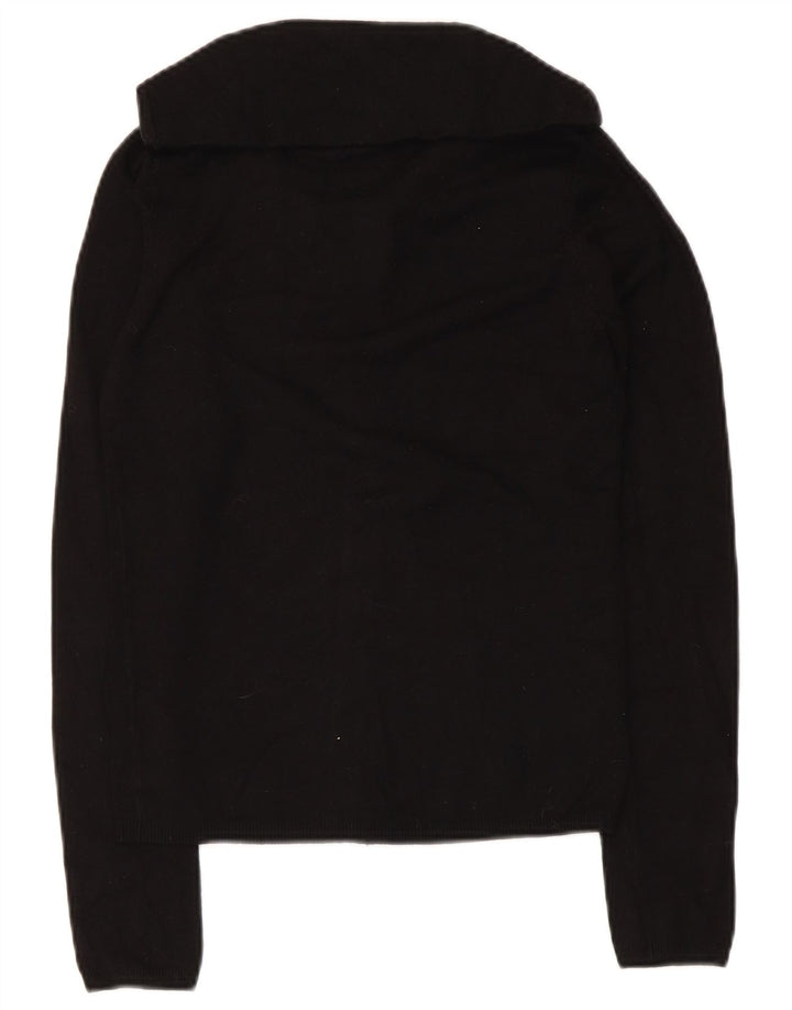 Zara Damen-Cardigan-Pullover UK 12 Medium Black Rayon
