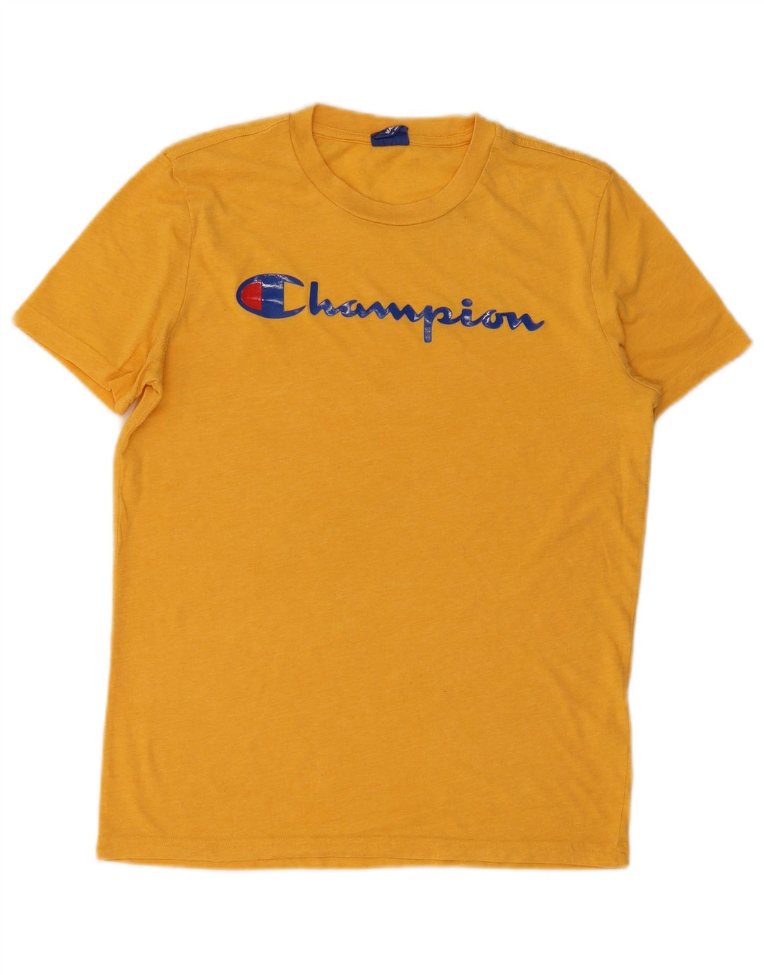 Champion Herren-T-Shirt mit Grafik, Größe S, Gelb