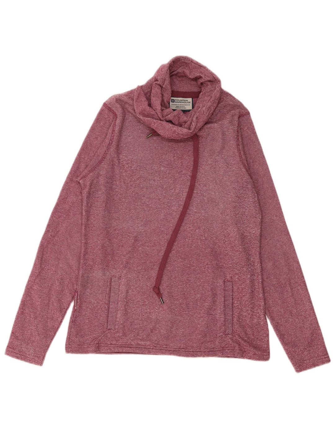 MOUNTAIN WAREHOUSE Damen-Sweatshirt-Pullover, Gr. 10, klein, Burgunderrot, gestreift