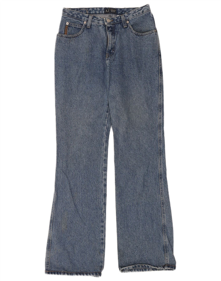 Armani Damen Schlagjeans W28 L32 Blaue Baumwolle