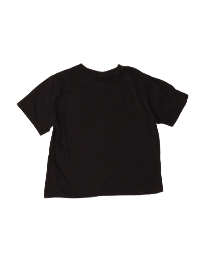 ADIDAS Womens Crop T-Shirt Top UK 12 Medium Black