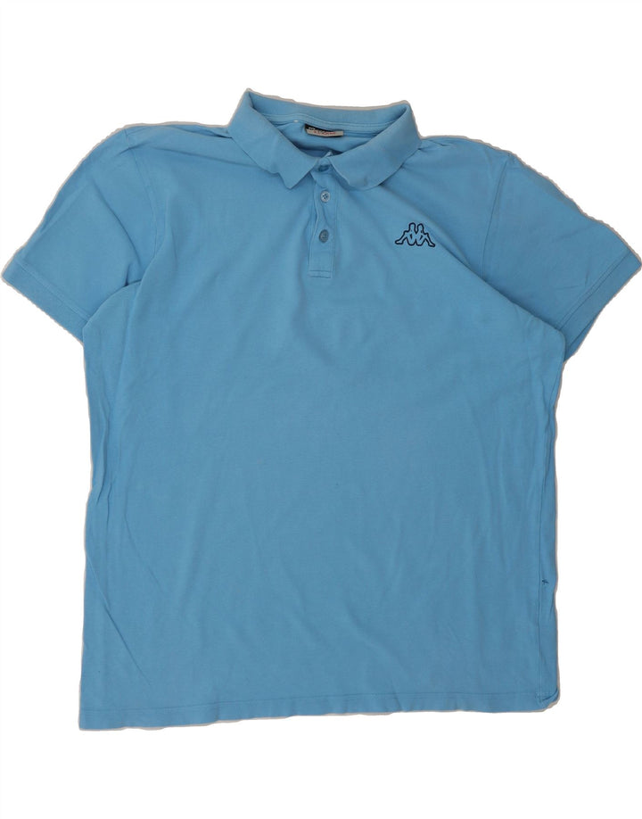 KAPPA Mens Polo Shirt XL Blue Cotton Vintage Kappa and Second-Hand Kappa from Messina Hembry 