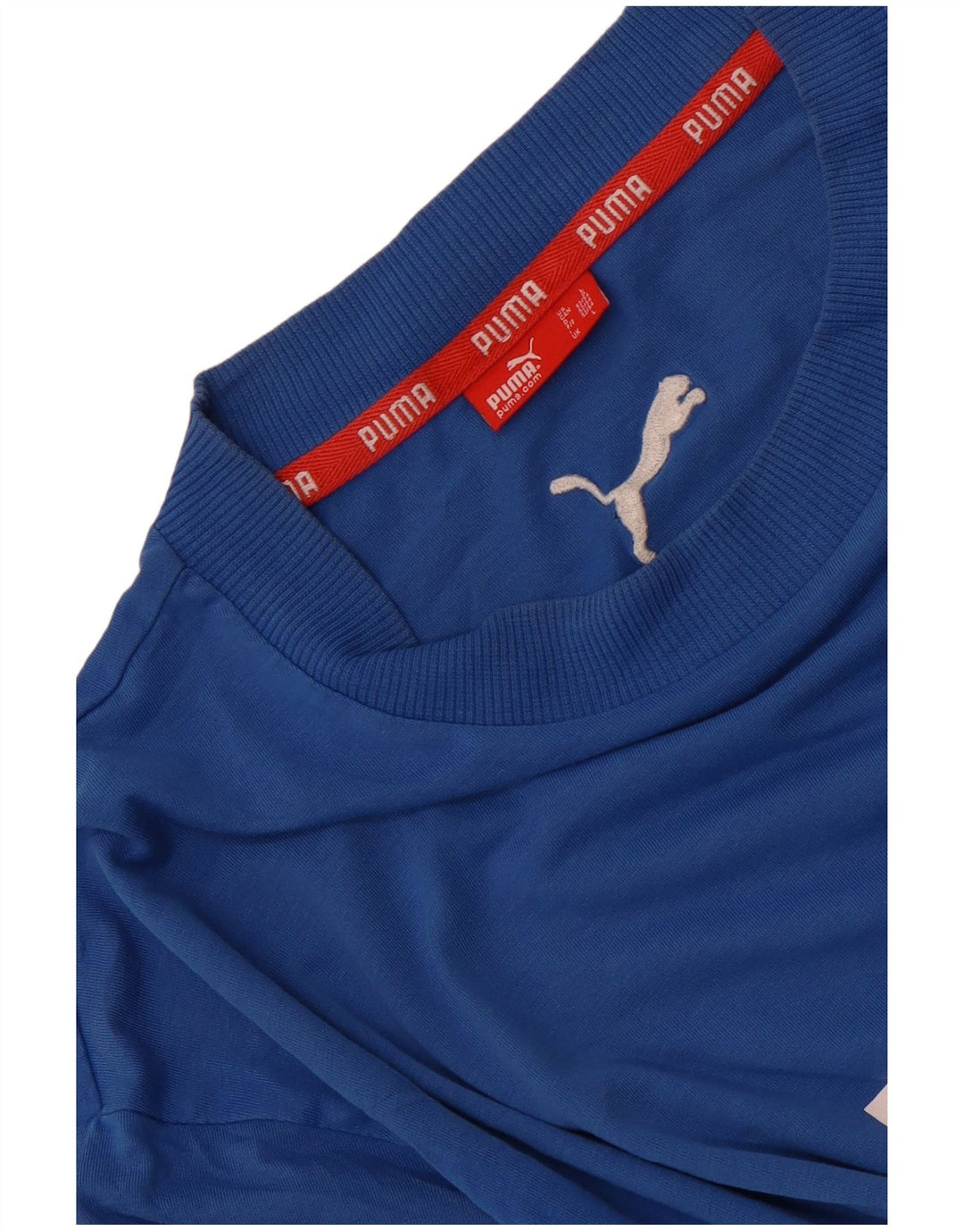 Puma Herren-T-Shirt mit Grafik, groß, aus blauer Baumwolle
