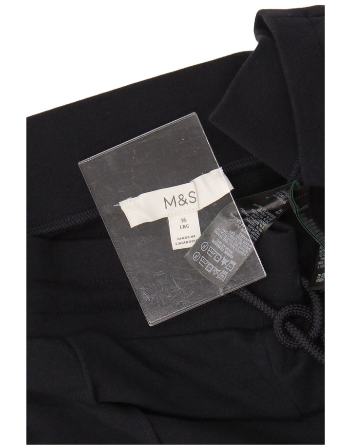 Marks & Spencer Damen-Trainingshose, Größe 40, Marineblau, Baumwolle