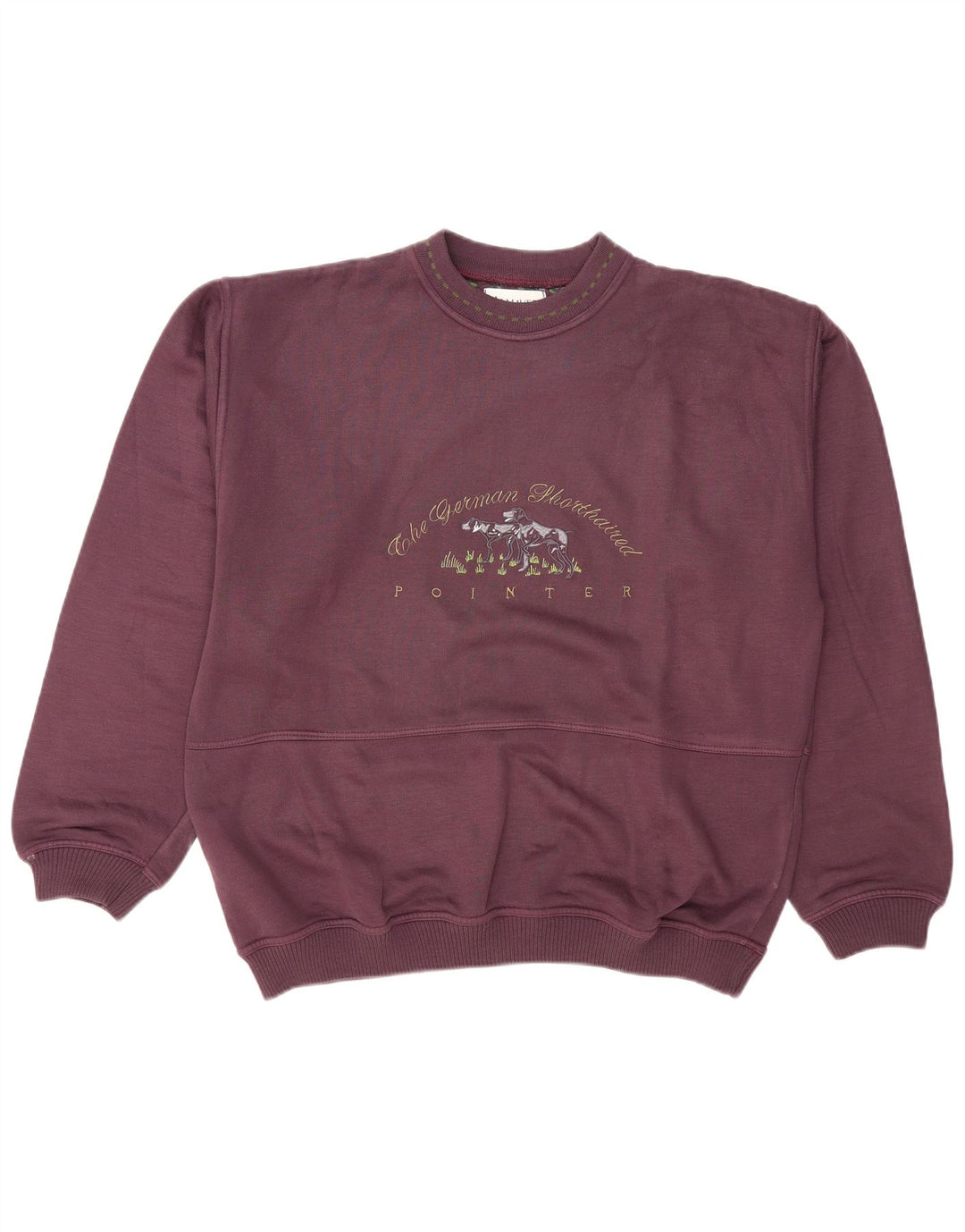 Vintage Herren Grafik Sweatshirt Pullover XL Maroon Baumwolle