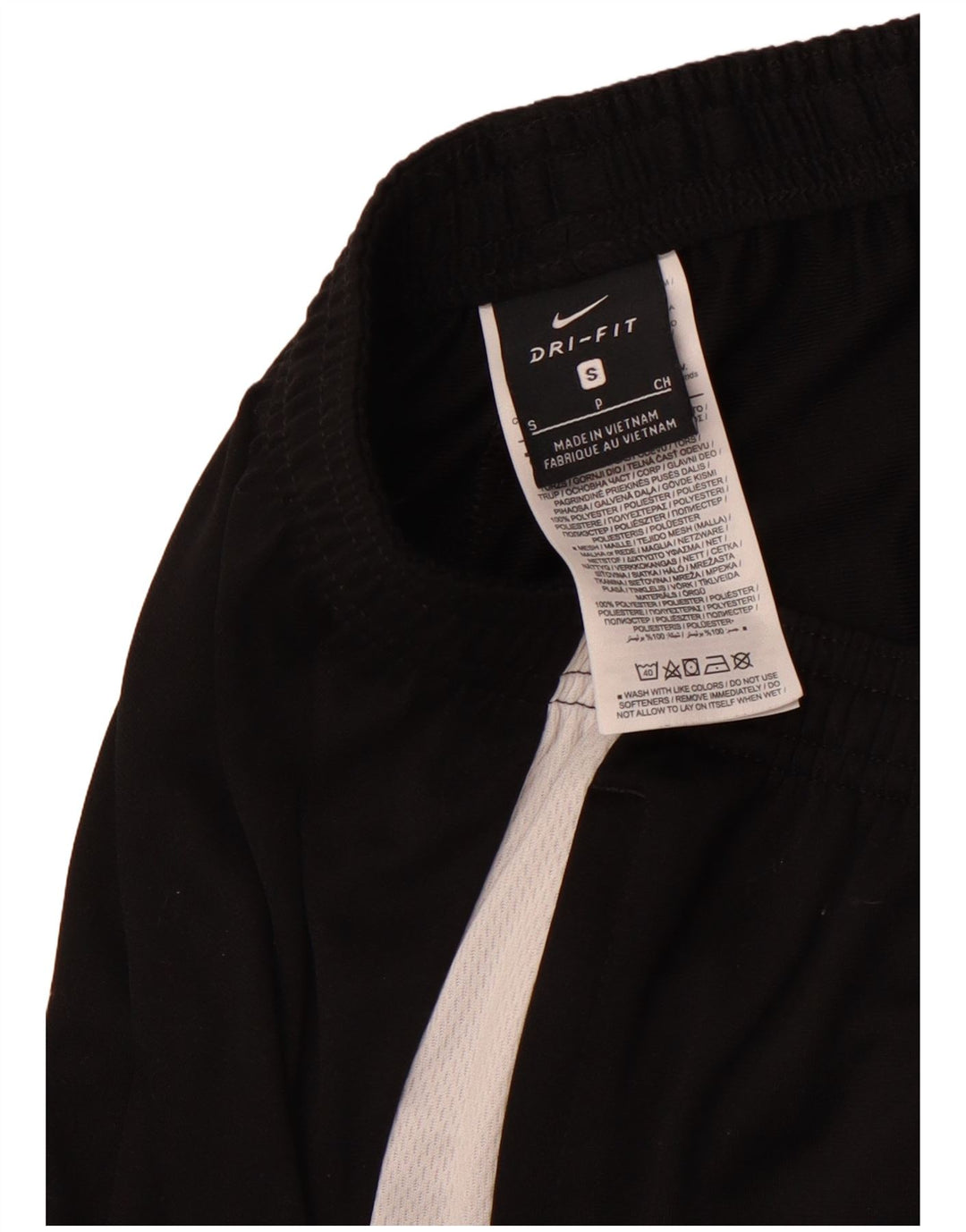 NIKE Herren Dri Fit Trainingshose, Größe S, Schwarz, Farbblock-Polyester