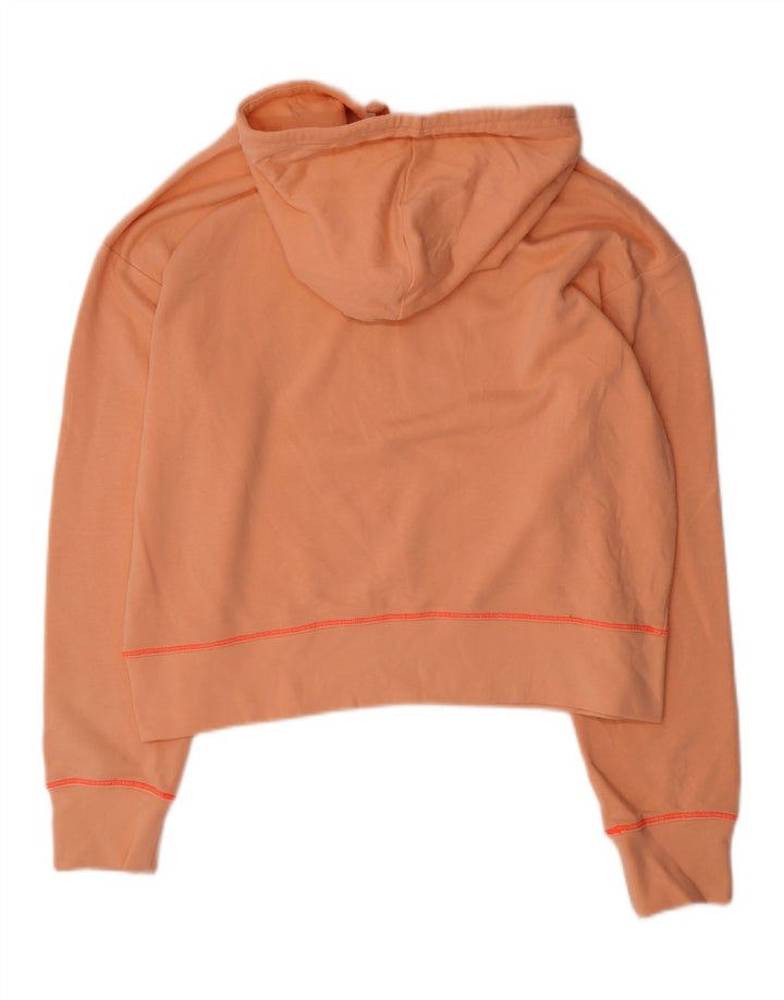 Champion Damen Crop Graphic Übergroßer Kapuzenpullover UK 16 Large Orange