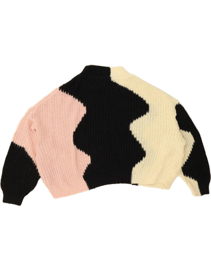 TOPSHOP Womens Turtle Neck Jumper Sweater UK 14 Medium Multicoloured Vintage Topshop and Second-Hand Topshop from Messina Hembry 