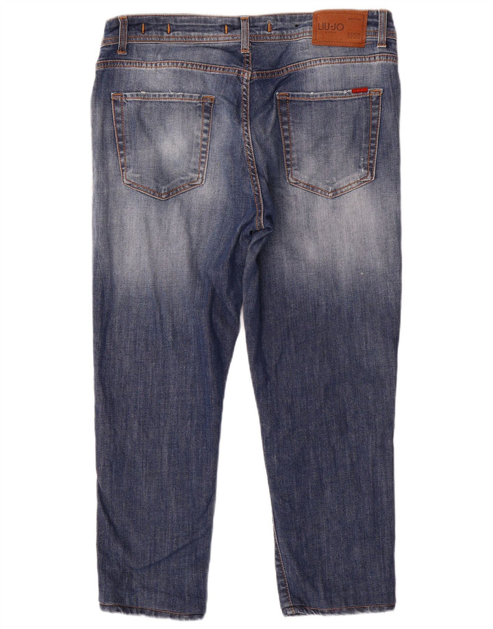 Liu Jo Herren Regular Slim Jeans IT 49 Medium W34 L25 Blaue Baumwolle