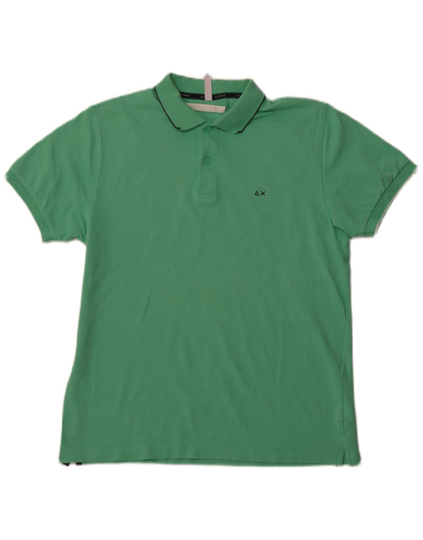 SUNDEK Herren-Poloshirt, große grüne Baumwolle