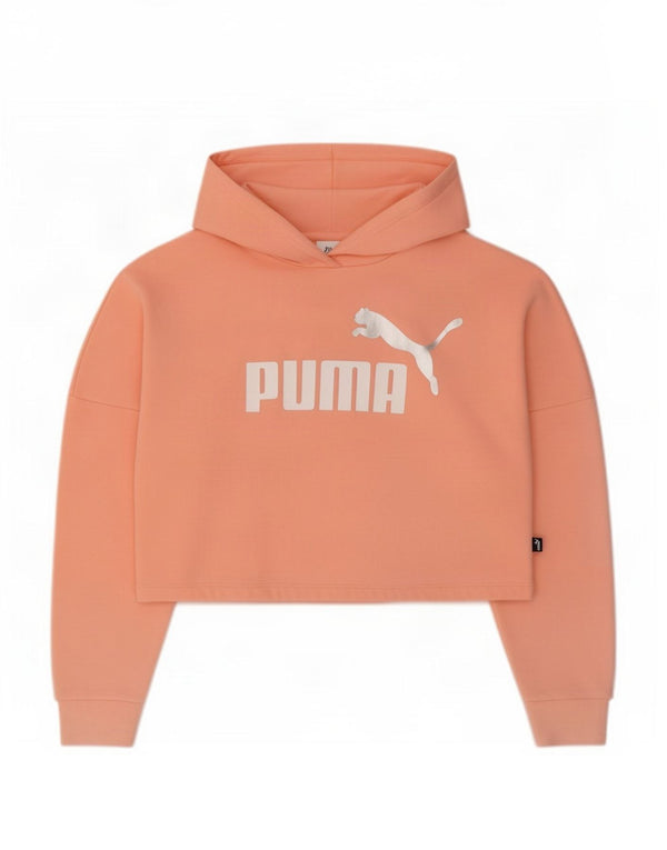 Puma Mädchen Graphic Crop Hoodie Pullover 13–14 Jahre rosa Baumwolle