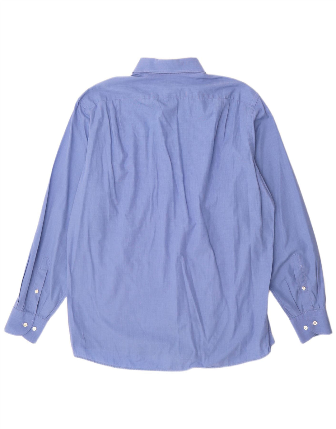 Hugo Boss Herrenhemd Größe 16 1/2 42 Große blaue Baumwolle