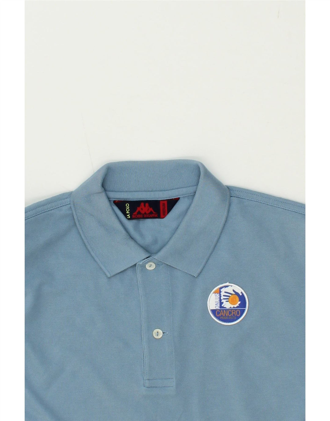 KAPPA Mens Polo Shirt Medium Blue Cotton Vintage Kappa and Second-Hand Kappa from Messina Hembry 