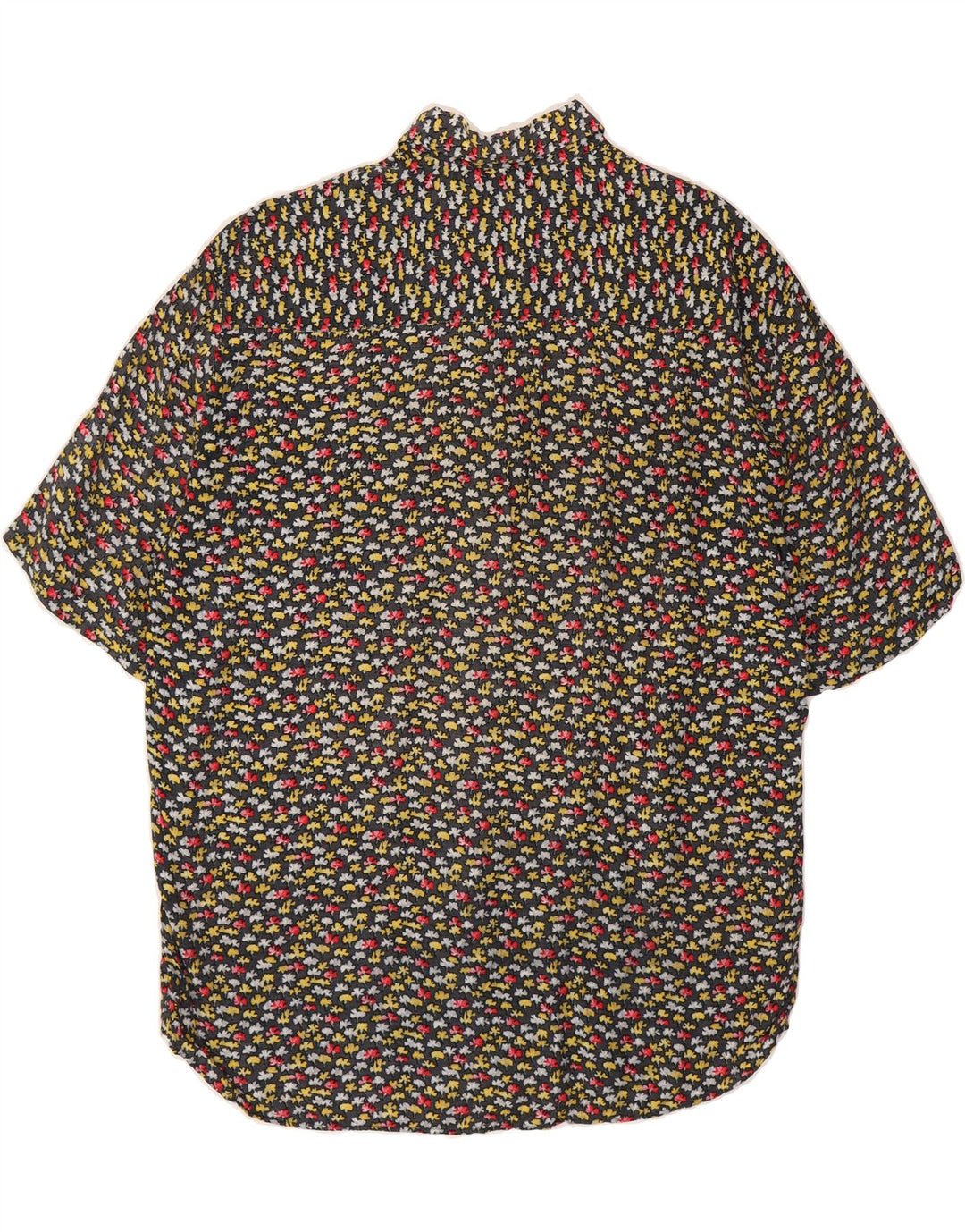WAMPUM Mens Short Sleeve Shirt Medium Multicoloured Floral Viscose Vintage Wampum and Second-Hand Wampum from Messina Hembry 