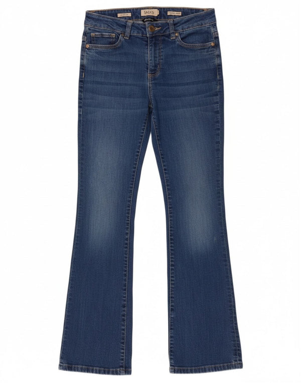 Dack's Damen Bootcut Jeans IT 44 Medium W28 L30 Blaue Baumwolle