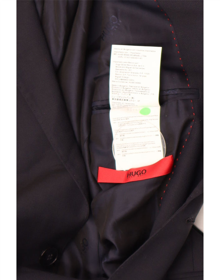 Hugo Boss Herren-Blazer mit 2 Knöpfen, Gr. 46, Größe S, Marineblau, Viskose
