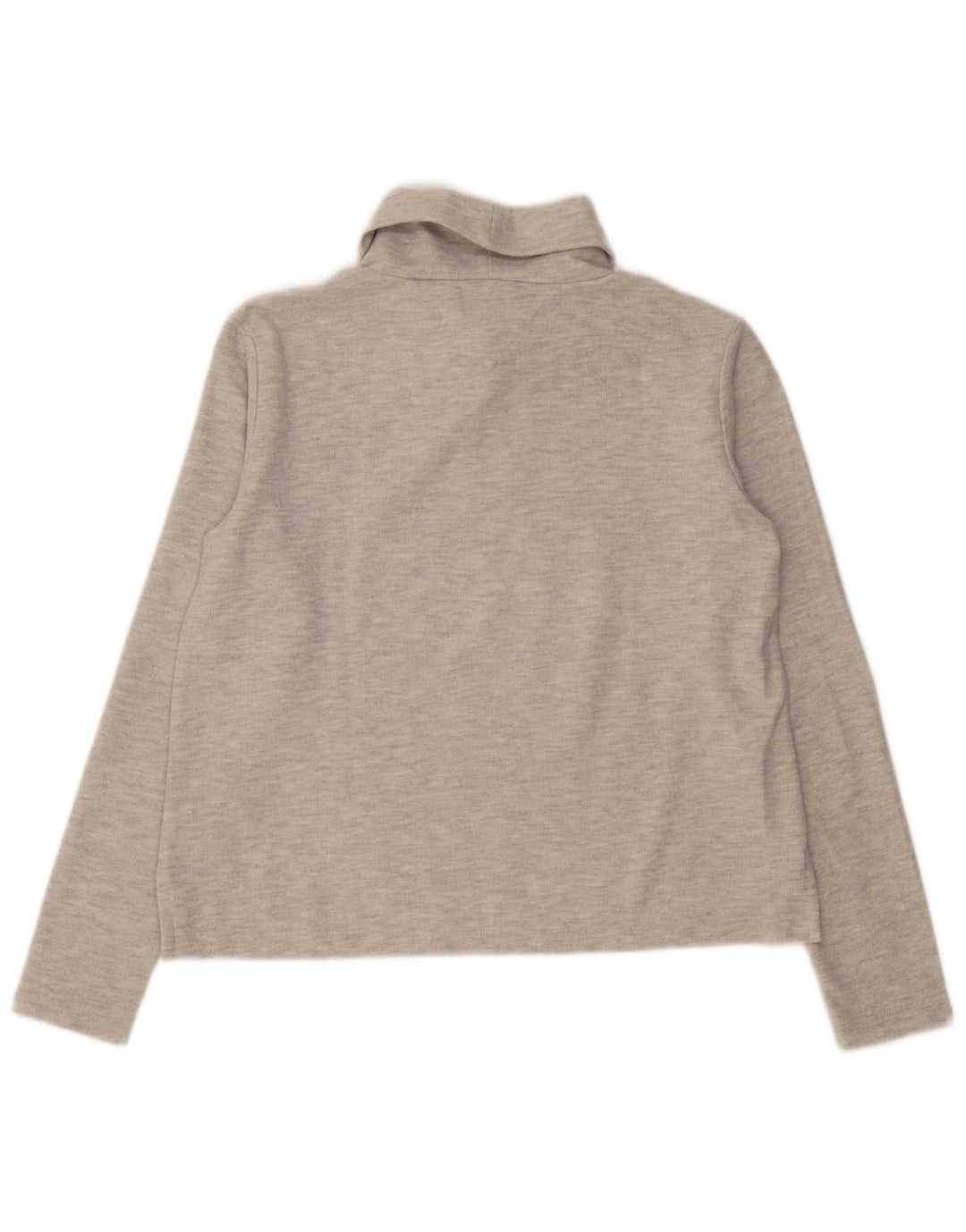 Tommy Hilfiger Rollkragenpullover für Damen, UK 14, mittelgraue Baumwolle
