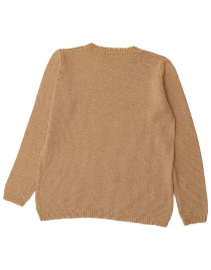 Marks & Spencer Damen-Pullover, übergroß, U-Boot-Ausschnitt, Gr. 10, Größe S, Beige