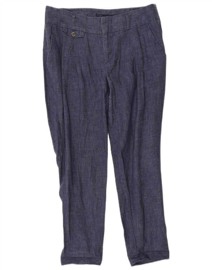 Zara Damen Chino-Hose mit Pegged, Größe M, W28, L28, Marineblau
